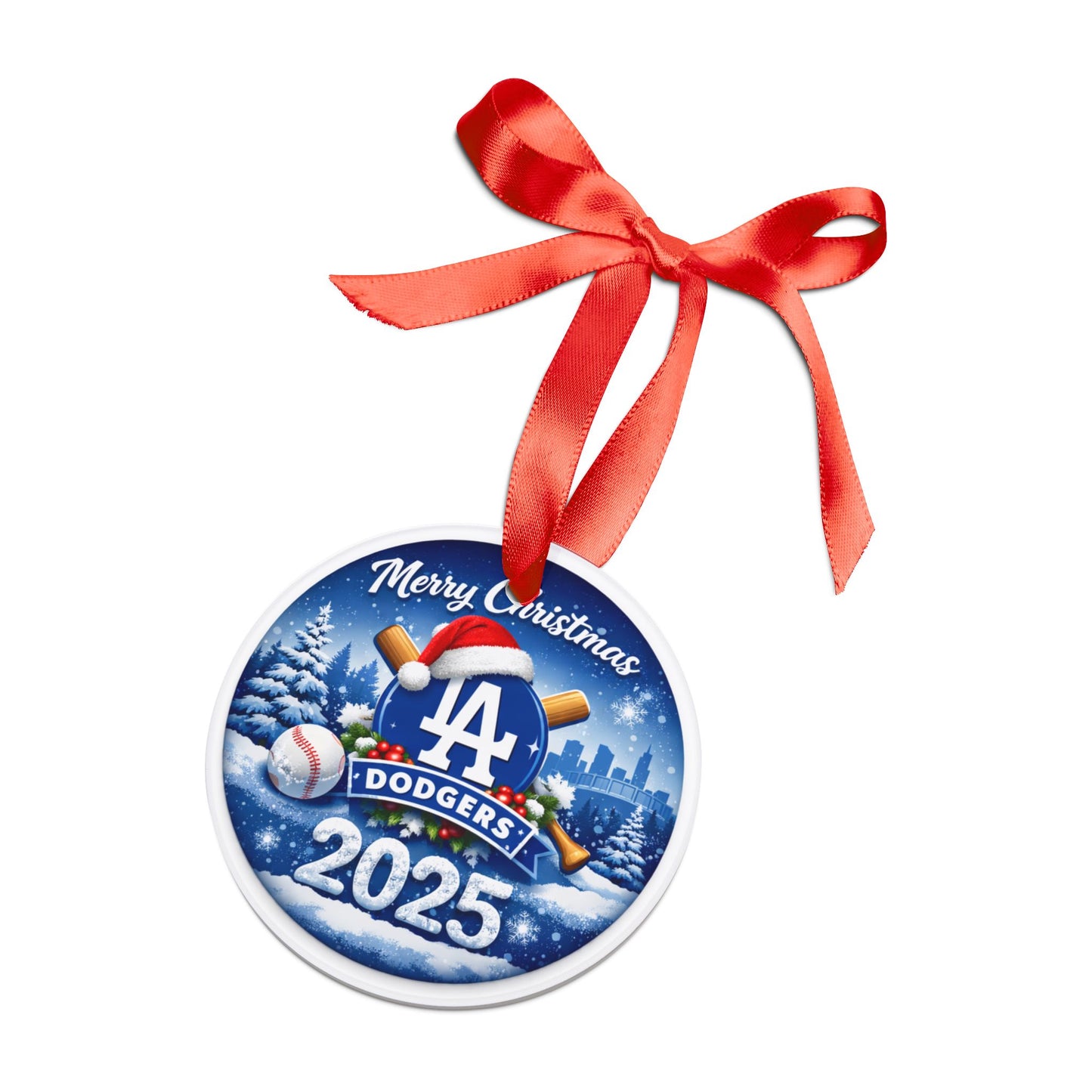 Los Angeles Dodgers Christmas 2025 Acrylic Ornament