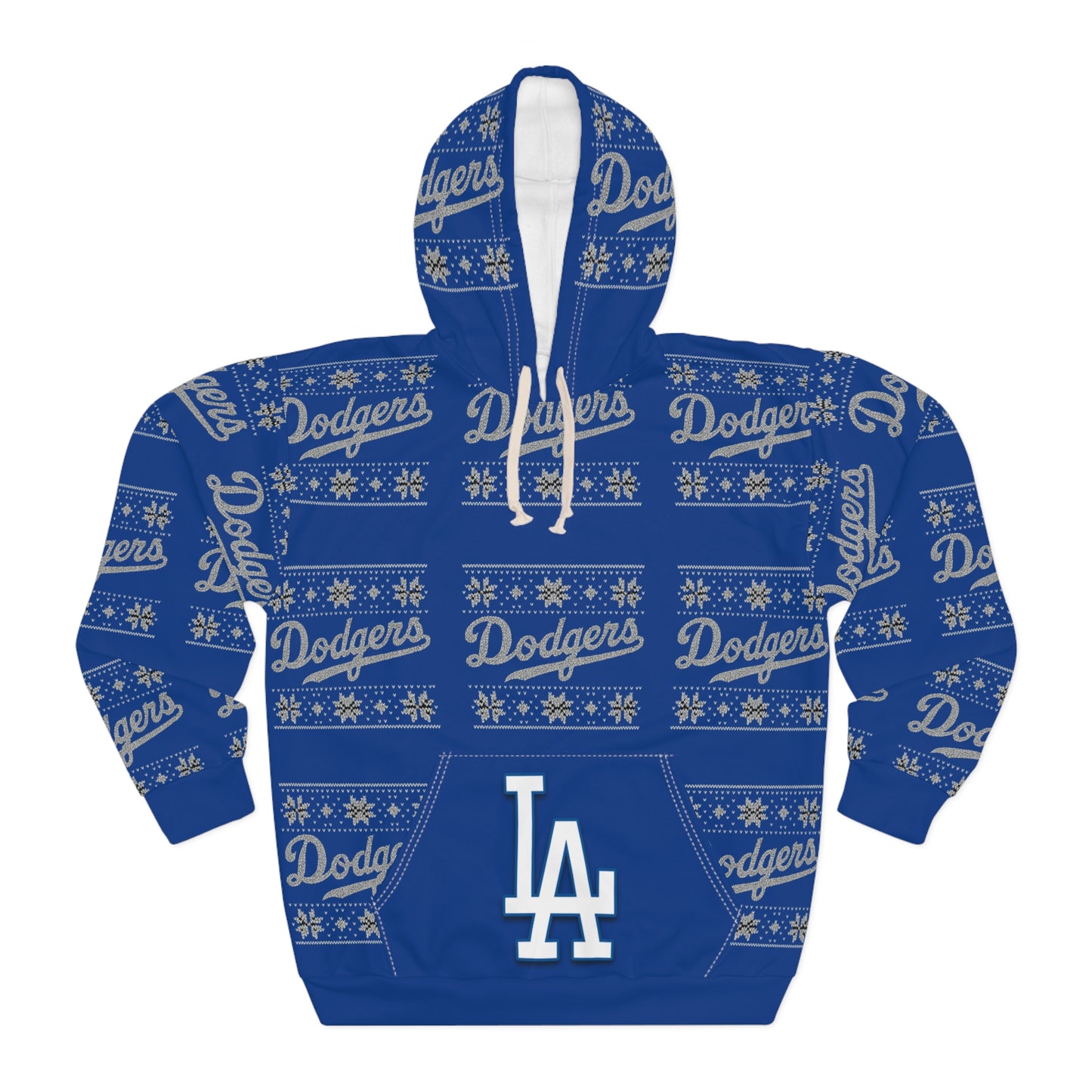 Los Angeles Dodgers Holiday Pattern Hoodie