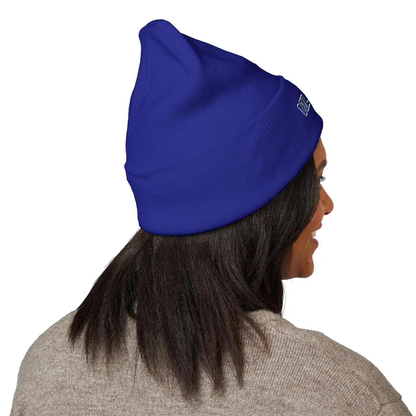 Villains Embroidered Cuffed Knit Beanie