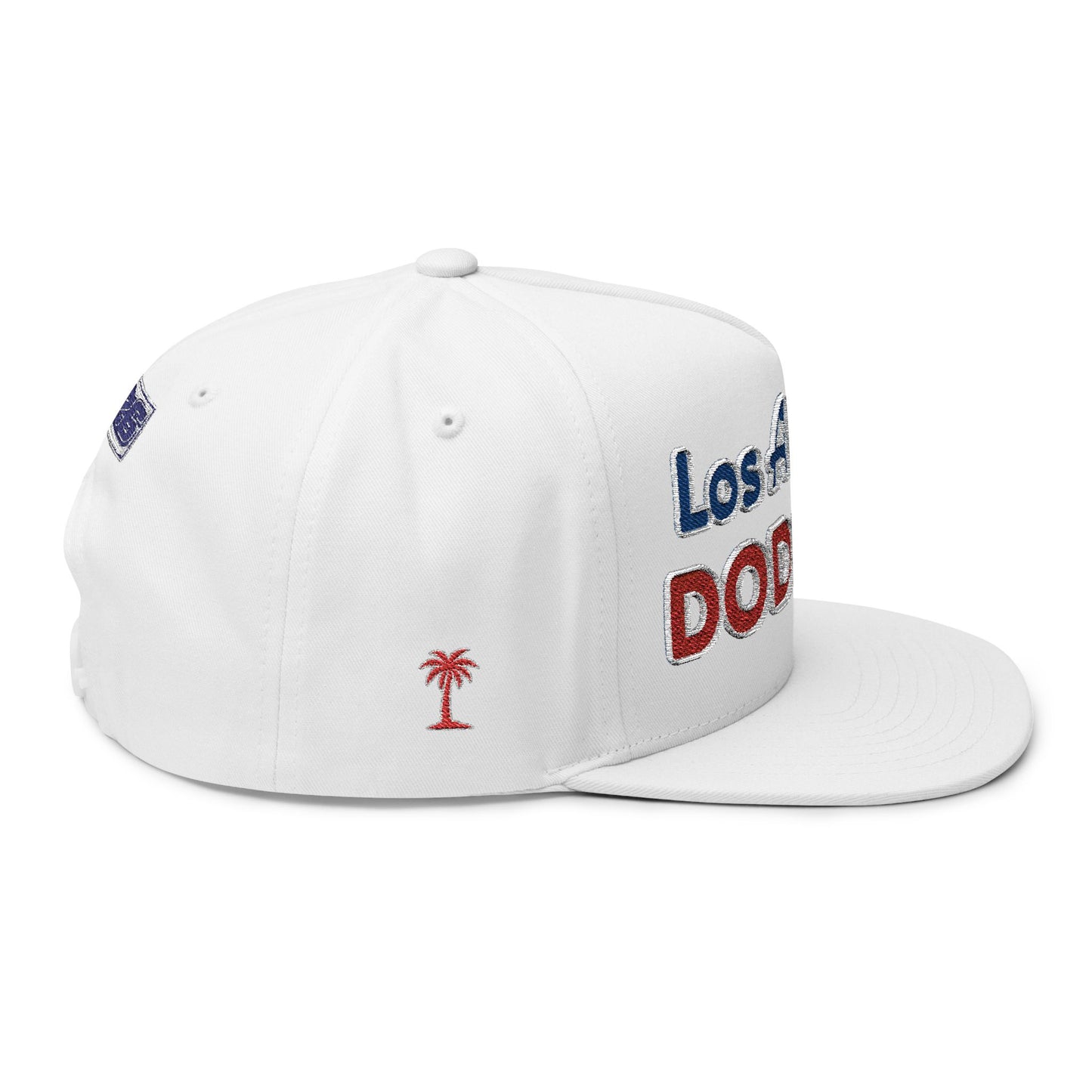 Los Angeles Dodgers Bubble Embroidered Flat Bill Cap