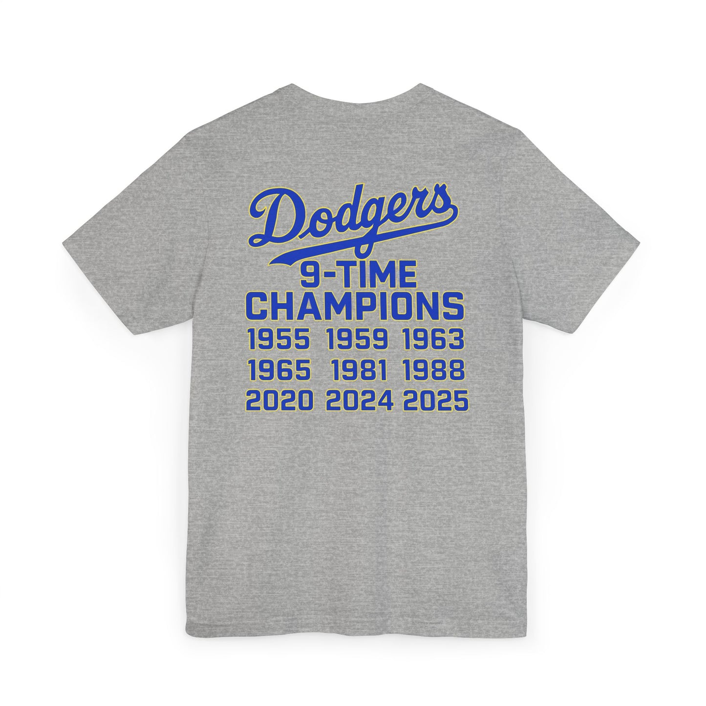 Los Angeles Dodgers 9-Time Champions Unisex Jersey T-Shirt
