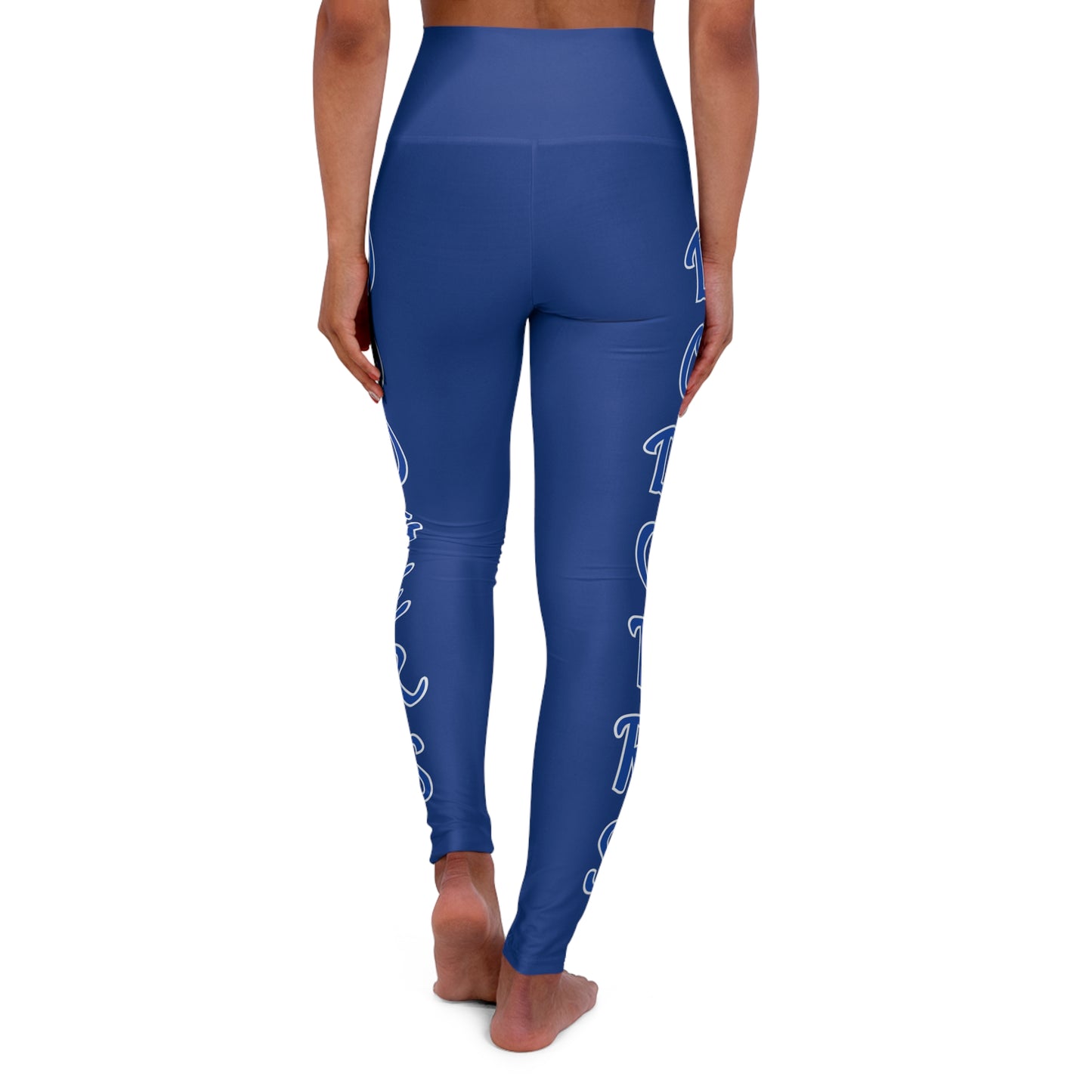 Dodgers High Waisted Yoga Leggings - Sports Leggings, Athletic Workout Pants, Fitness Tights, Gym Apparel, Los Angeles Baseball Leggings