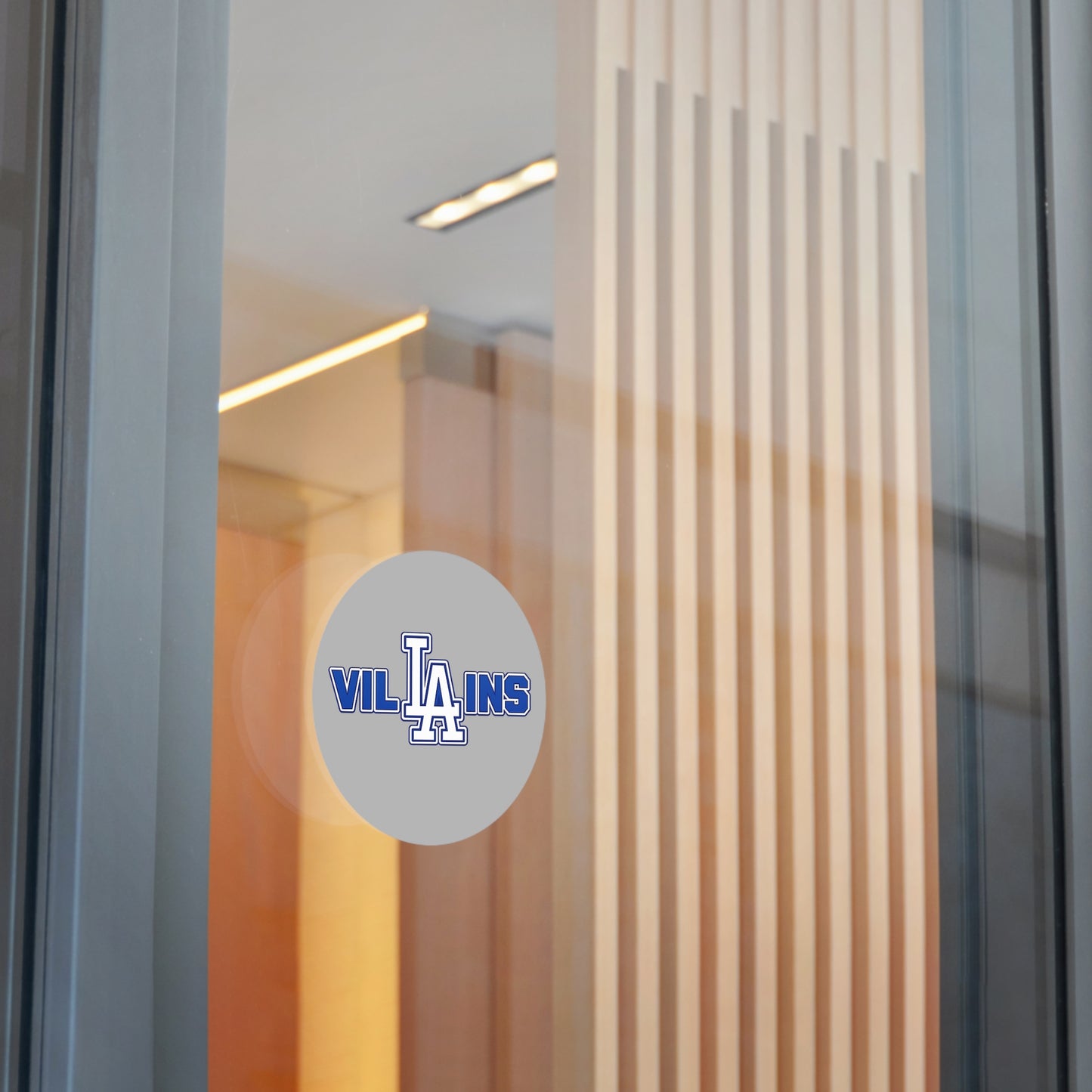 LA Villains Round Vinyl logo sticker
