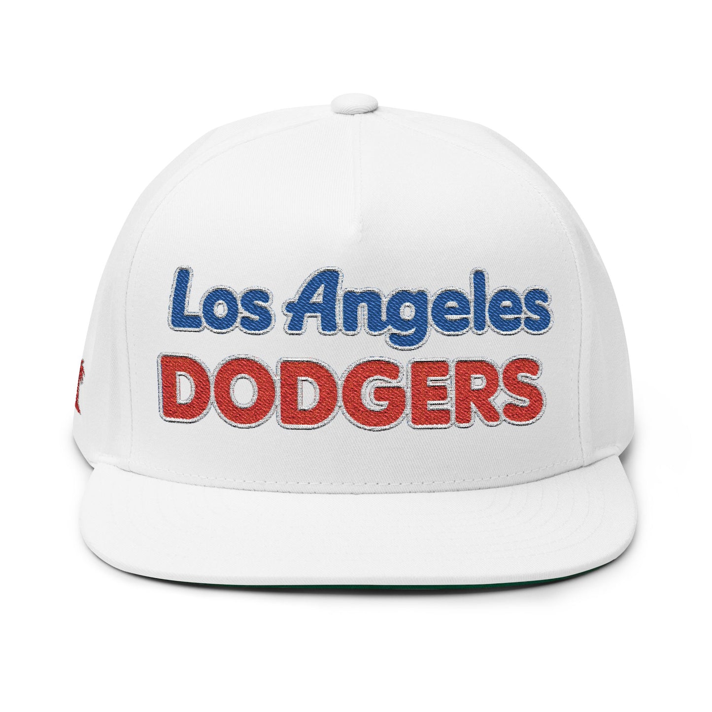 Los Angeles Dodgers Bubble Embroidered Flat Bill Cap