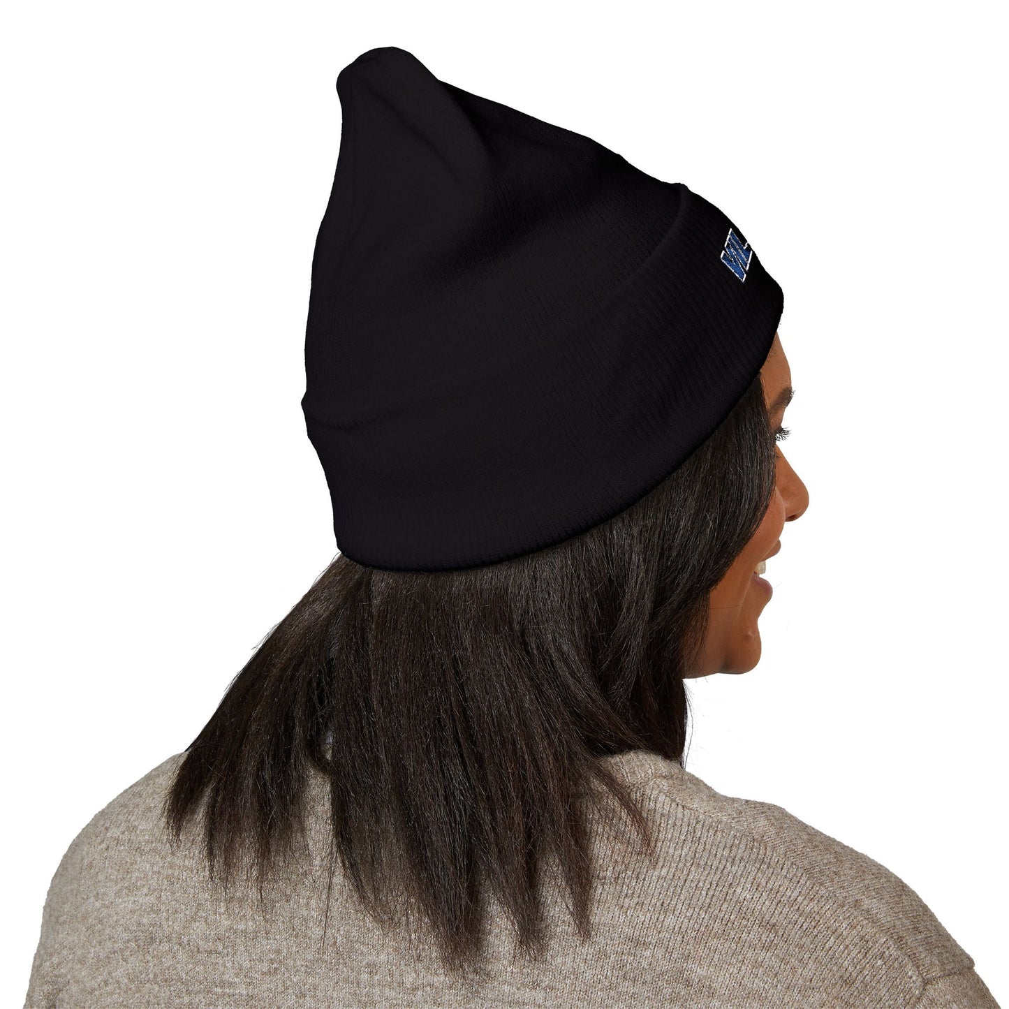 Villains Embroidered Cuffed Knit Beanie