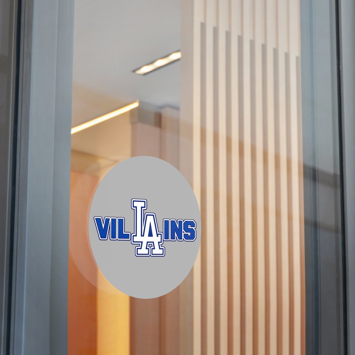 LA Villains Round Vinyl logo sticker