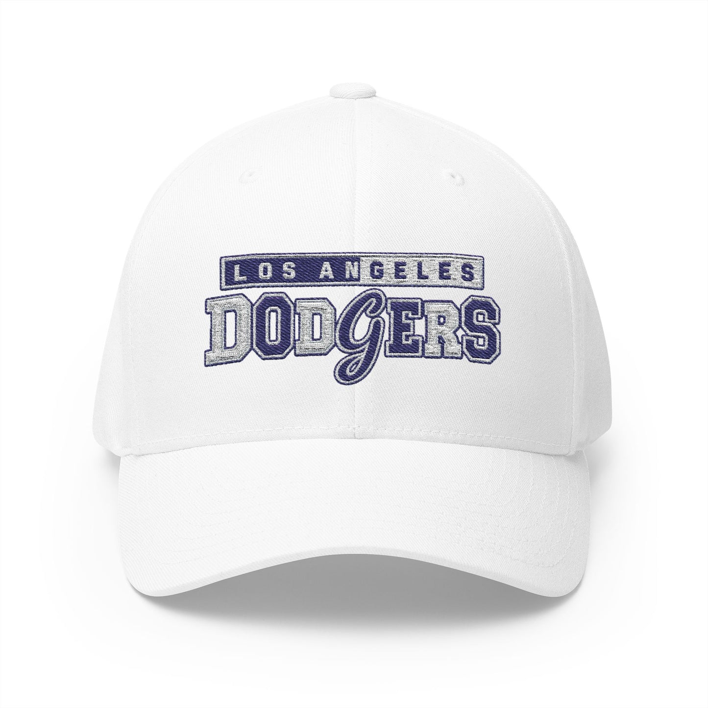 Los Angeles Dodgers Mixed Letters Embroidered Flex Fit Cap