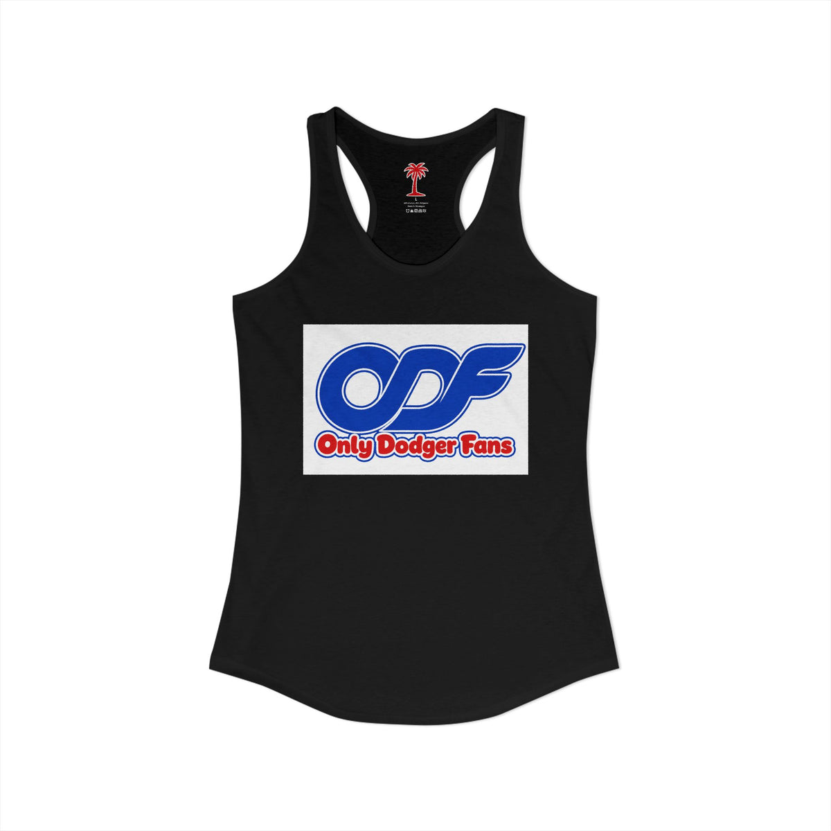 Only Dodger Fans ODF Box Women's Ideal Racerback Tank
