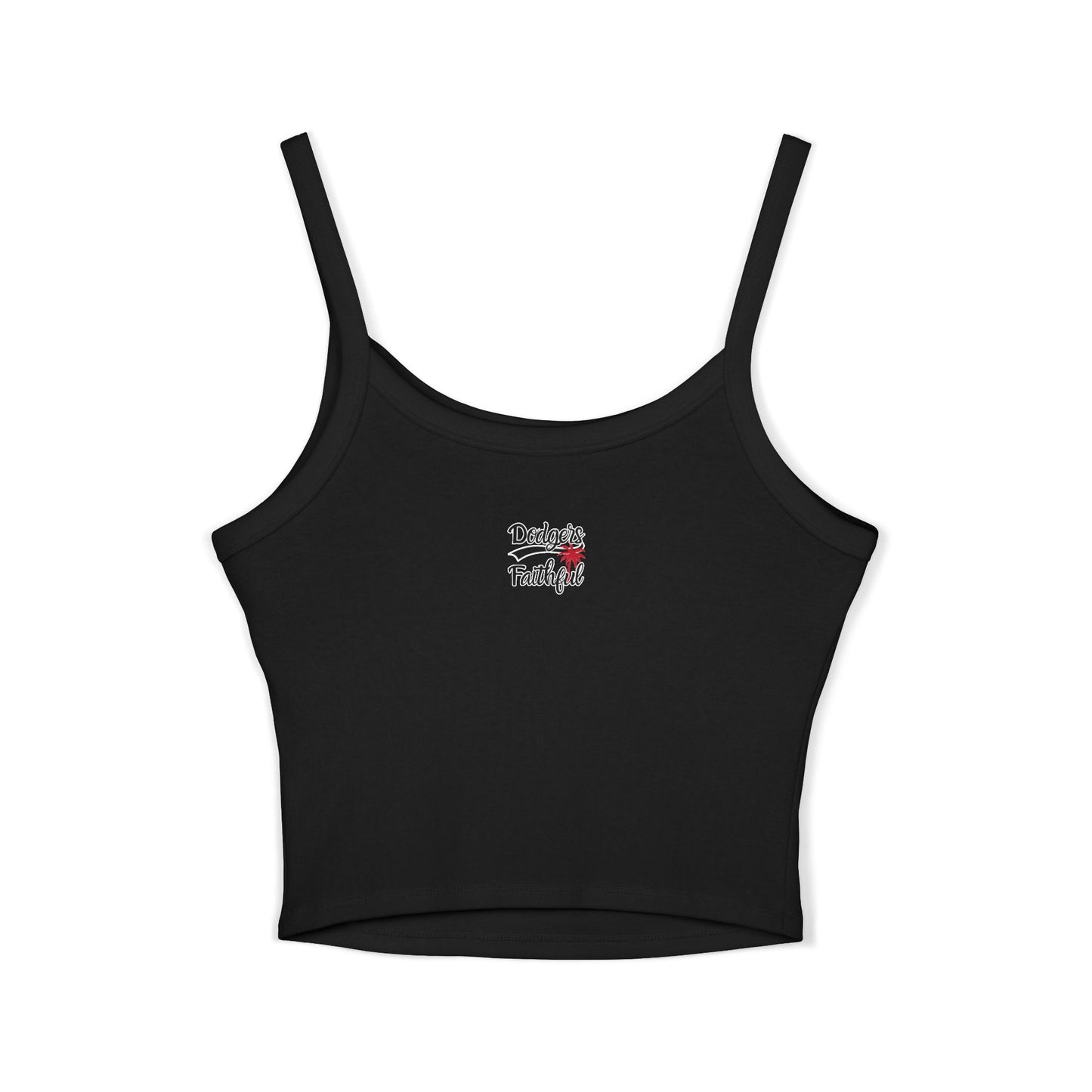 Bleeding Blue, Custom, Women's Spaghetti Strap Tank Top, Personalized Sleeveless Tank