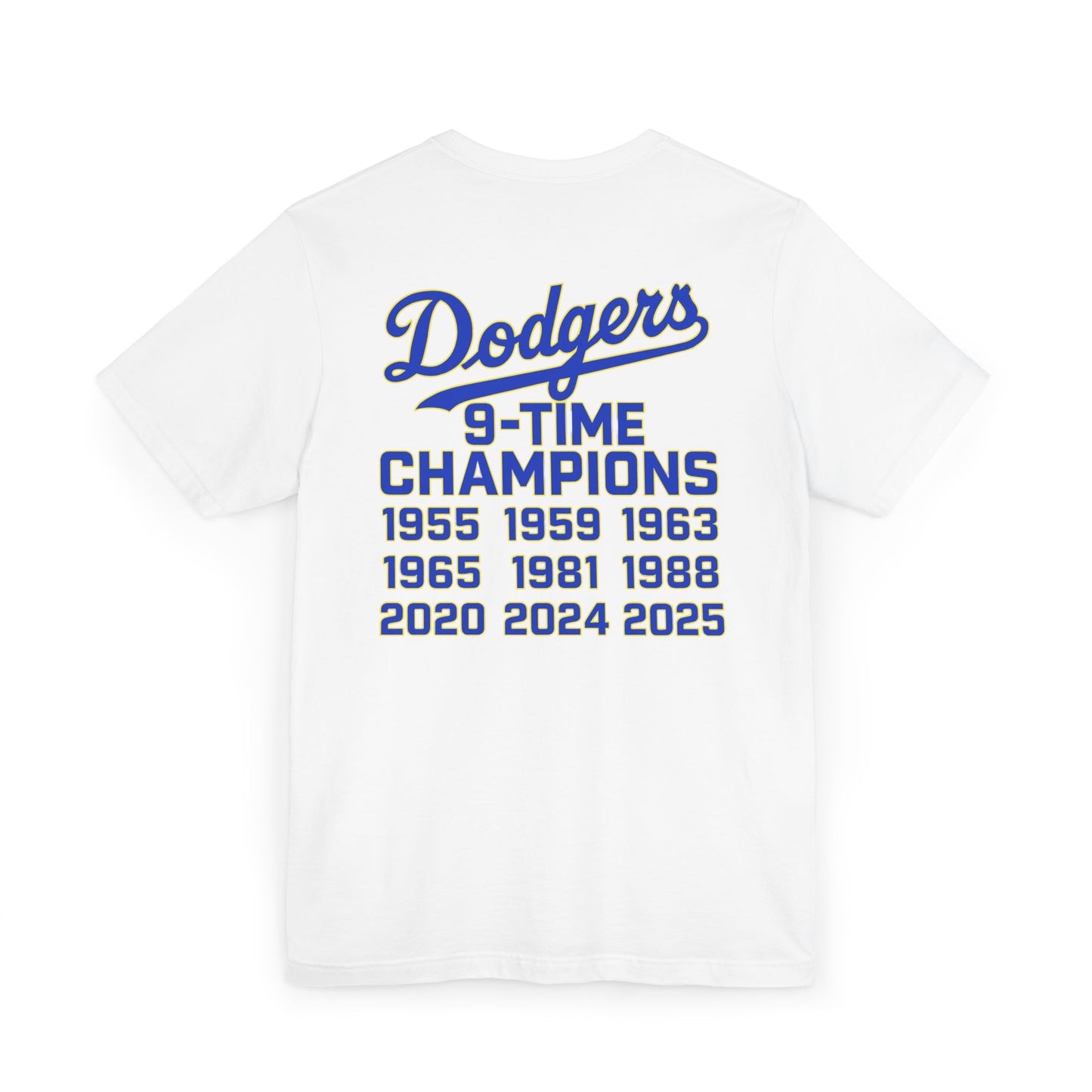 Los Angeles Dodgers 9-Time Champions Unisex Jersey T-Shirt