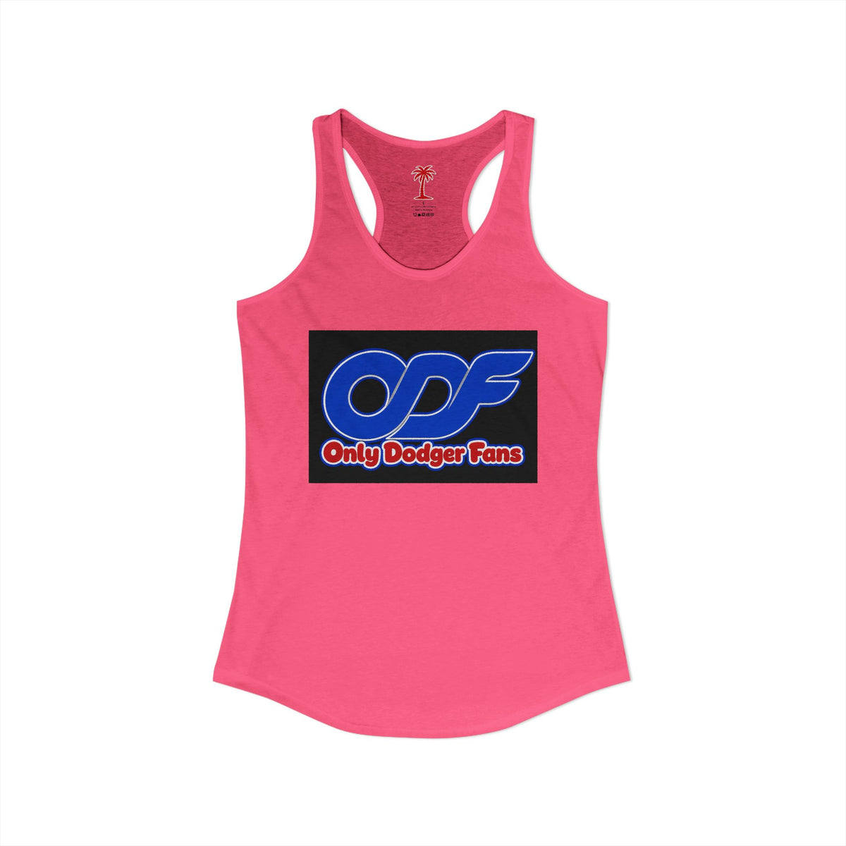 Only Dodger Fans ODF Box Women's Ideal Racerback Tank