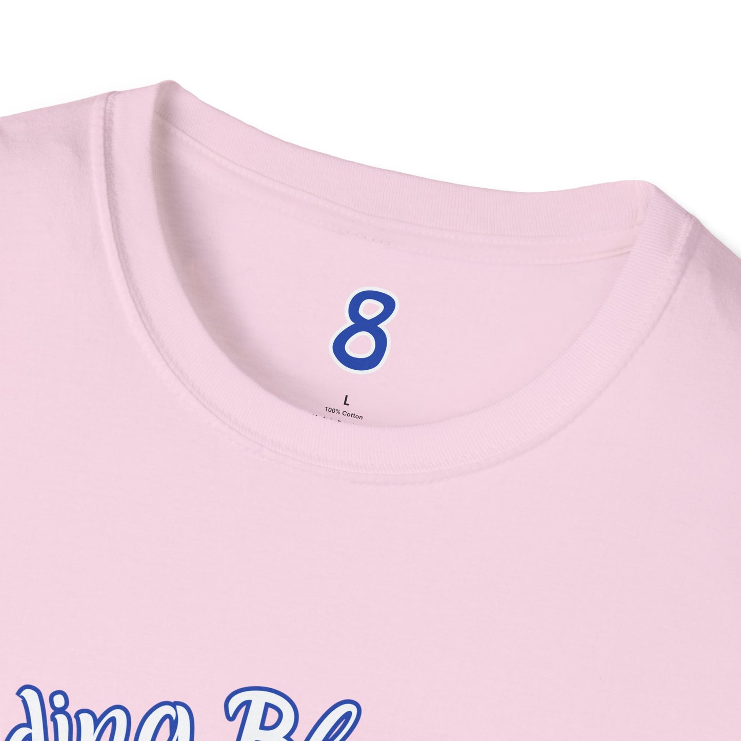 Bleeding Blue Since Customizable Tee - Dodgers 8 Championships Unisex Softstyle T-Shirt -