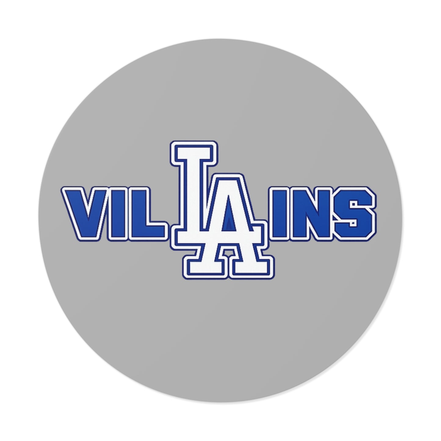 LA Villains Round Vinyl logo sticker