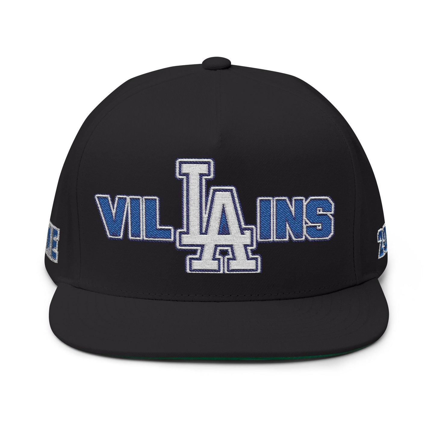 Villains NINE Embroidered Flat Bill Cap Snapback