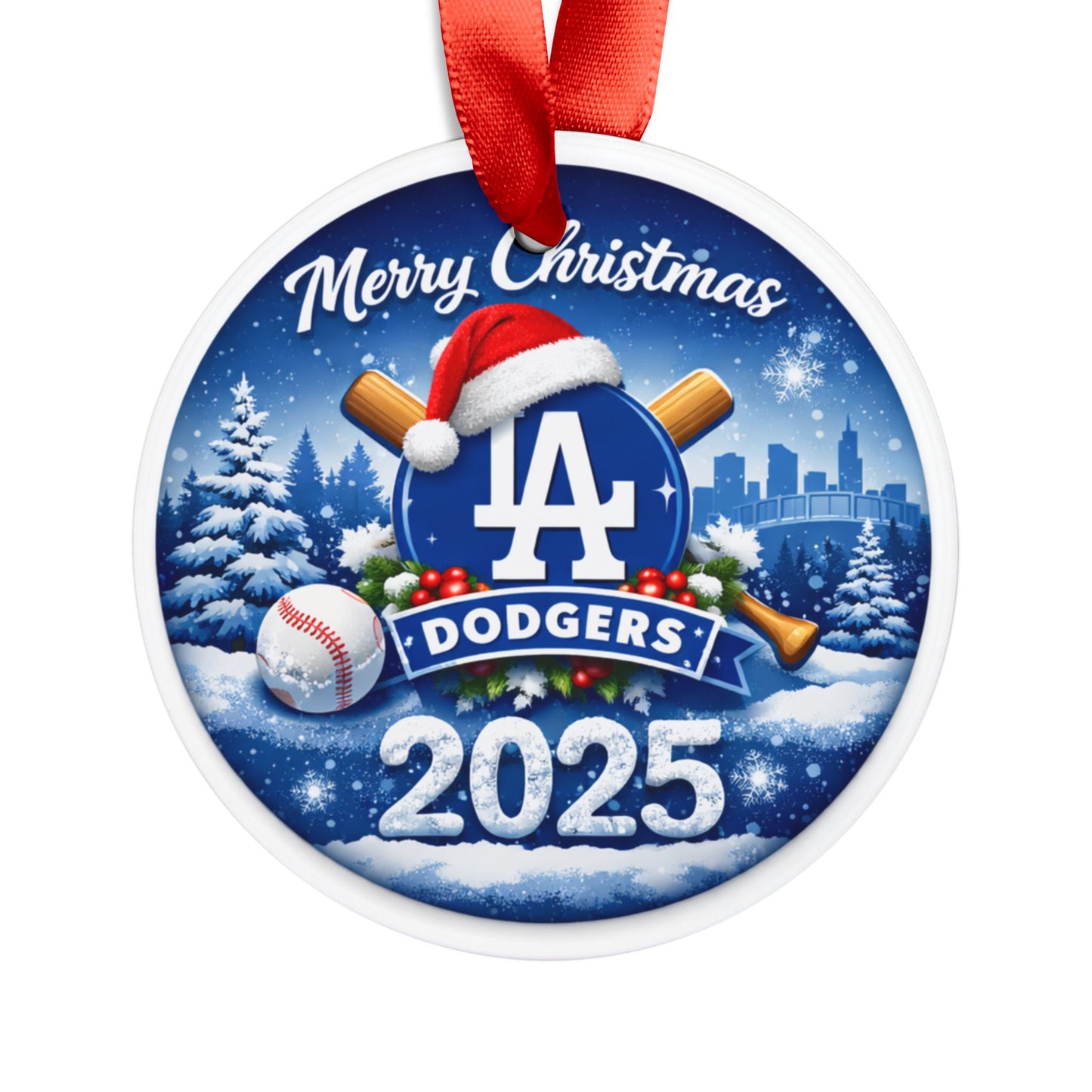 Los Angeles Dodgers Christmas 2025 Acrylic Ornament