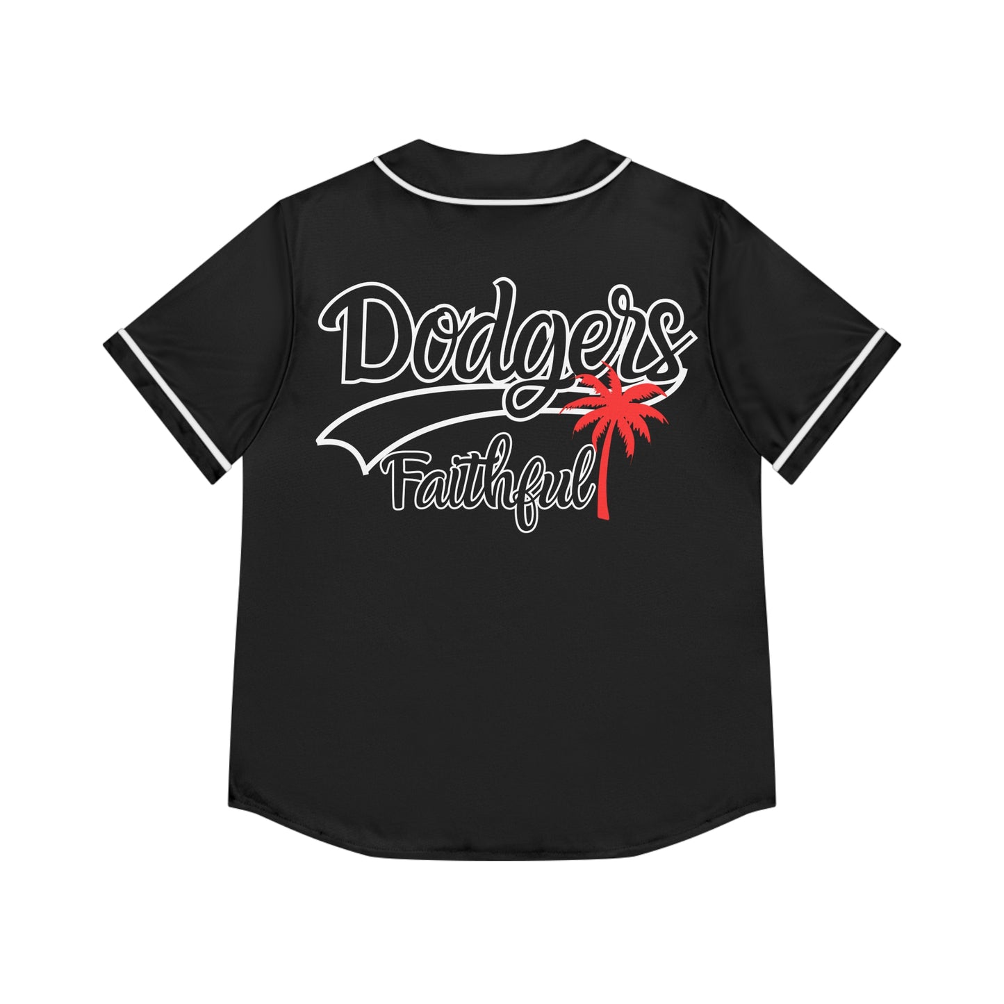 Dodgers Faithful Blackout Baseball Jersey, LA Baseball Fan Apparel, Women's Sports Shirt, Team Support Clothing