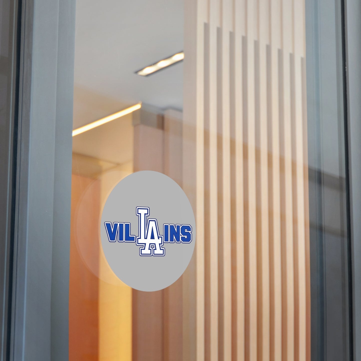LA Villains Round Vinyl logo sticker