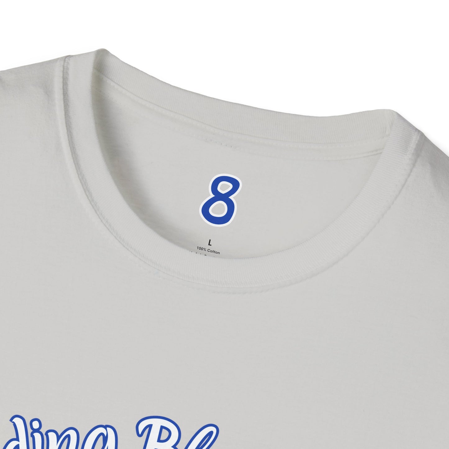 Bleeding Blue Since Customizable Tee - Dodgers 8 Championships Unisex Softstyle T-Shirt -