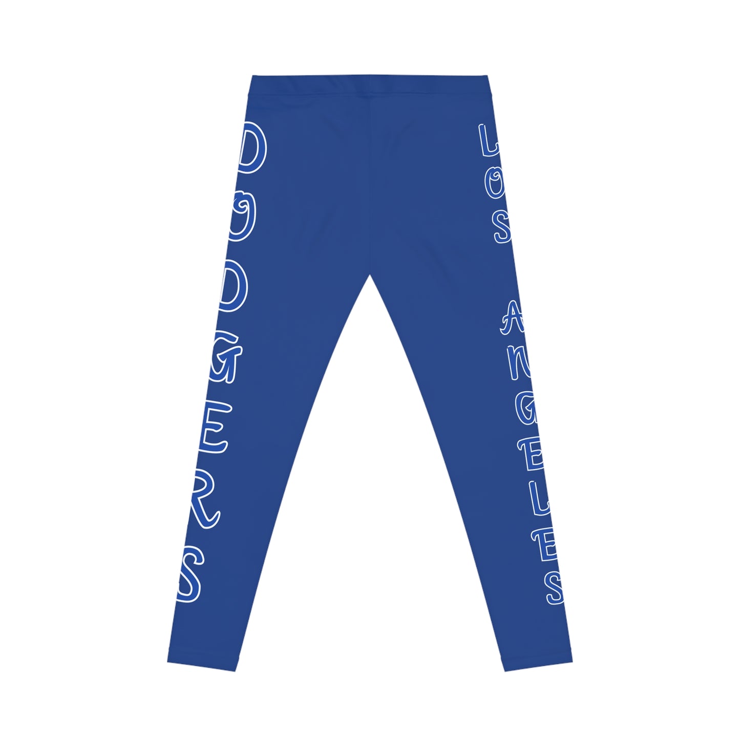 Los Angeles Dodgers Women's Leggings, Blue Athletic Pants, Trendy Girls Yoga Tights, MLB Fan Gift, Soft Stretchy Workout Wear