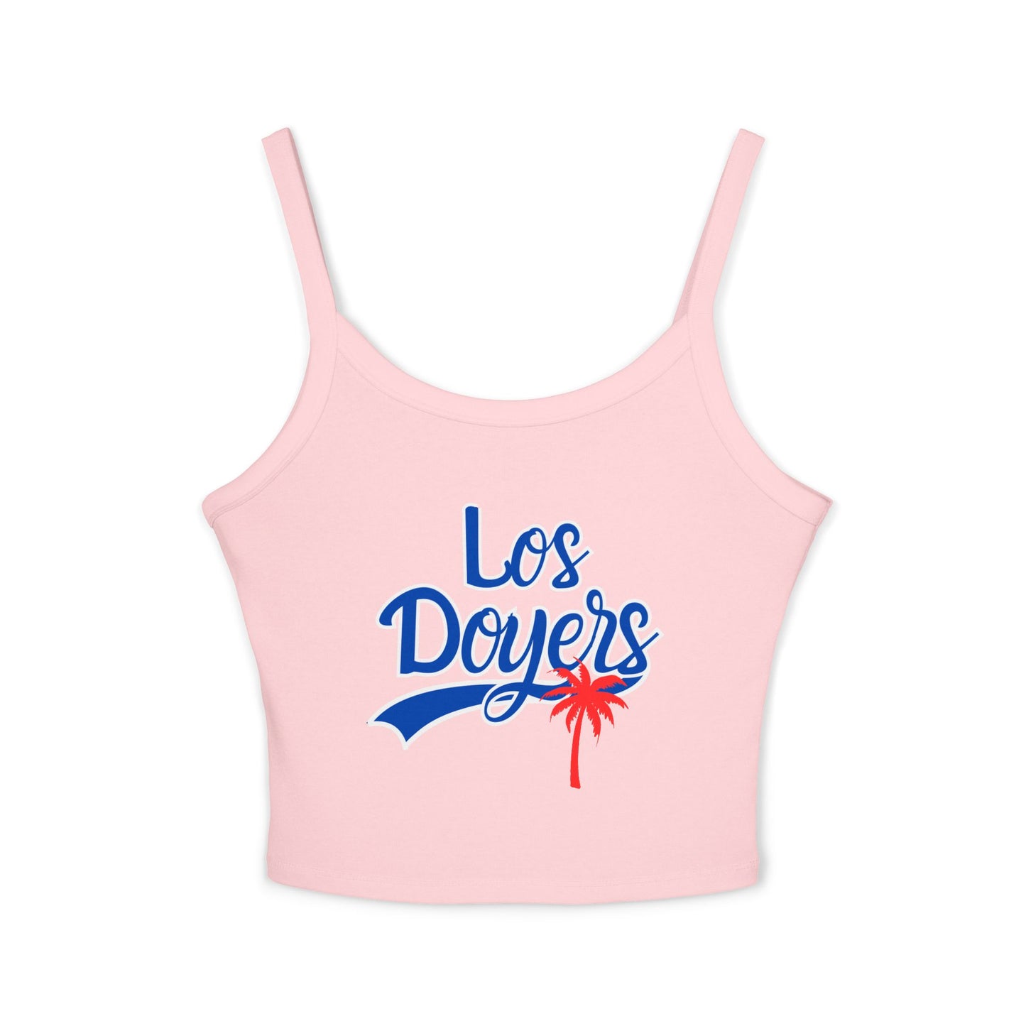 Los Doyers Women's Spaghetti Strap Tank Top, Cute Summer Top, LA Sports Fan Shirt, Soft Casual Wear, Perfect for Game Days, Stylish Gift for