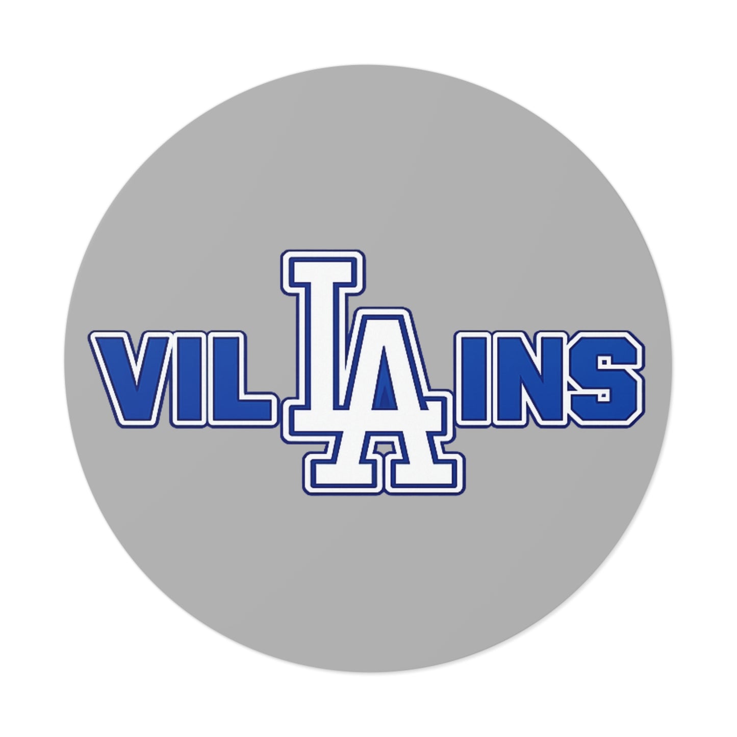 LA Villains Round Vinyl logo sticker
