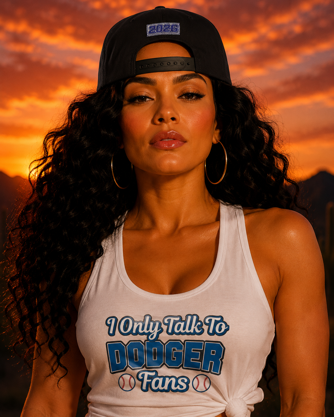 Los Angeles Dodgers Bubble Embroidered Flat Bill Cap