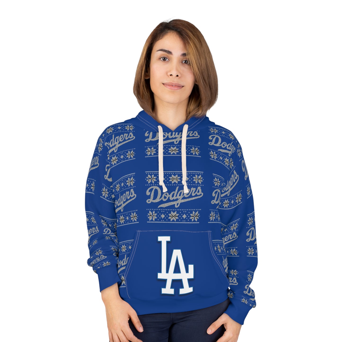 Los Angeles Dodgers Holiday Pattern Hoodie