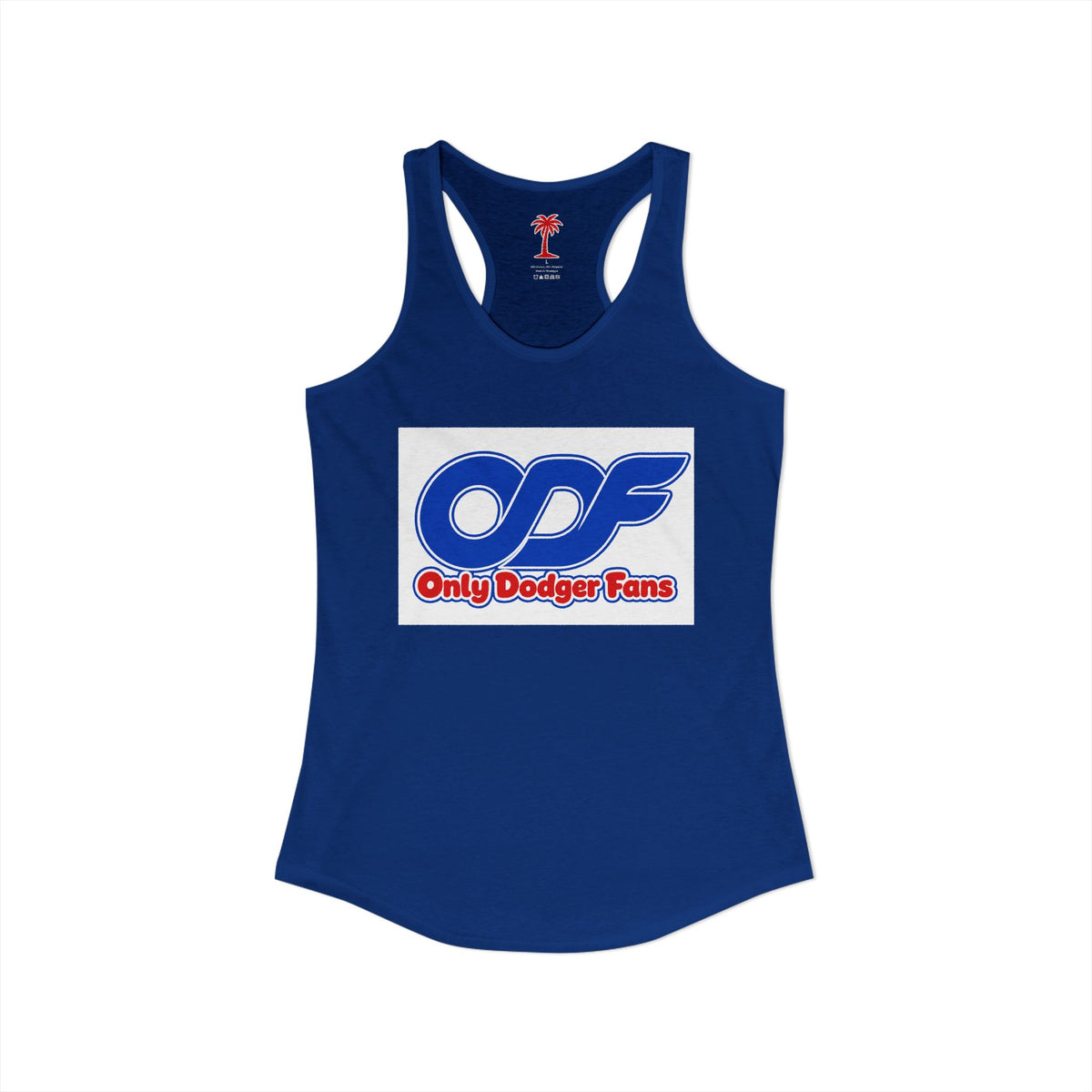 Only Dodger Fans ODF Box Women's Ideal Racerback Tank
