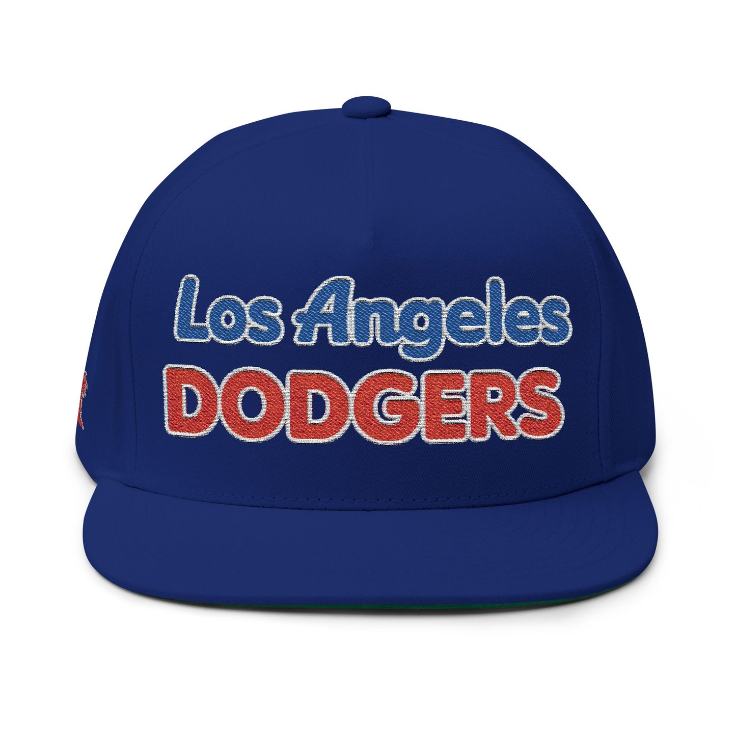 Los Angeles Dodgers Bubble Embroidered Flat Bill Cap