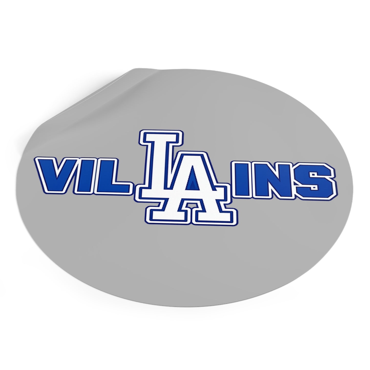LA Villains Round Vinyl logo sticker