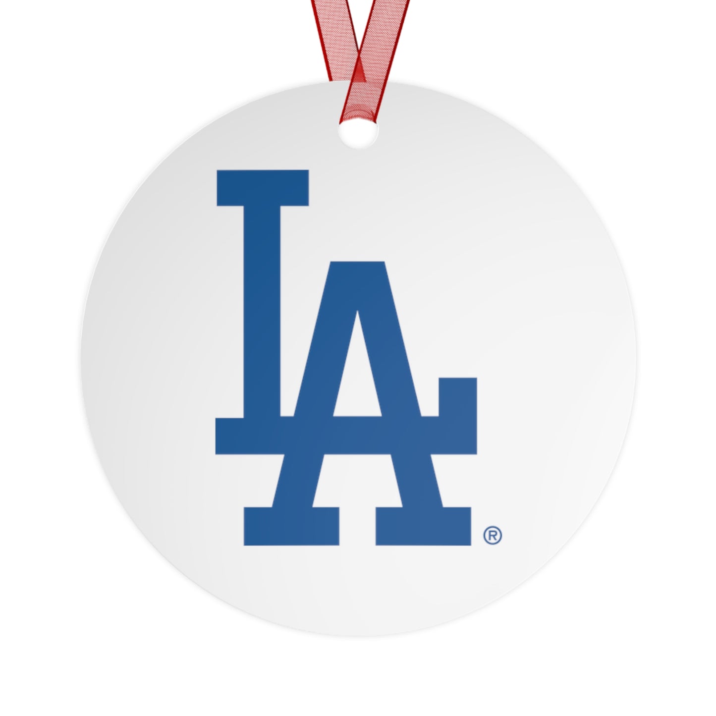 Back to Back Dodgers 2024 2025 LA Metal Ornament