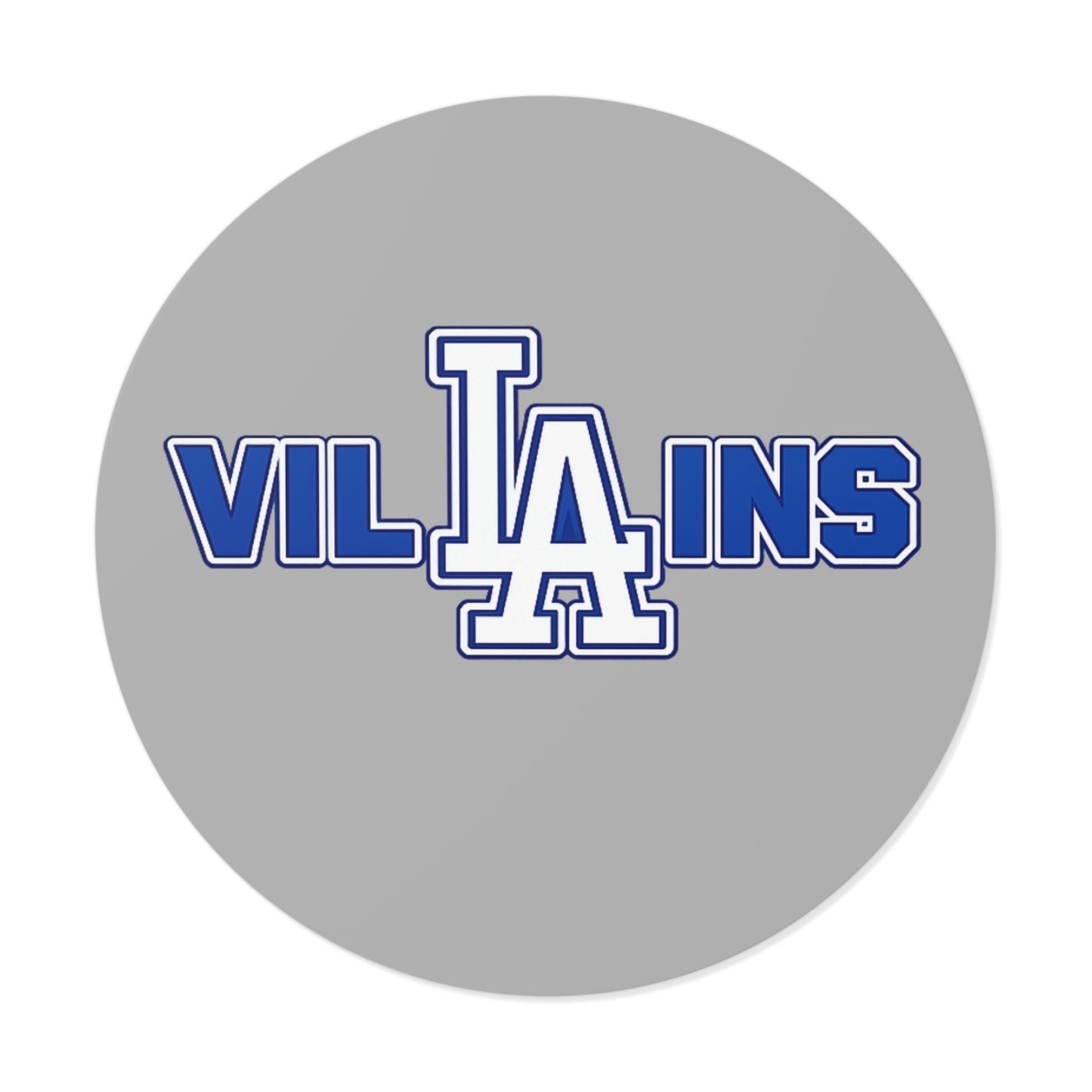LA Villains Round Vinyl logo sticker