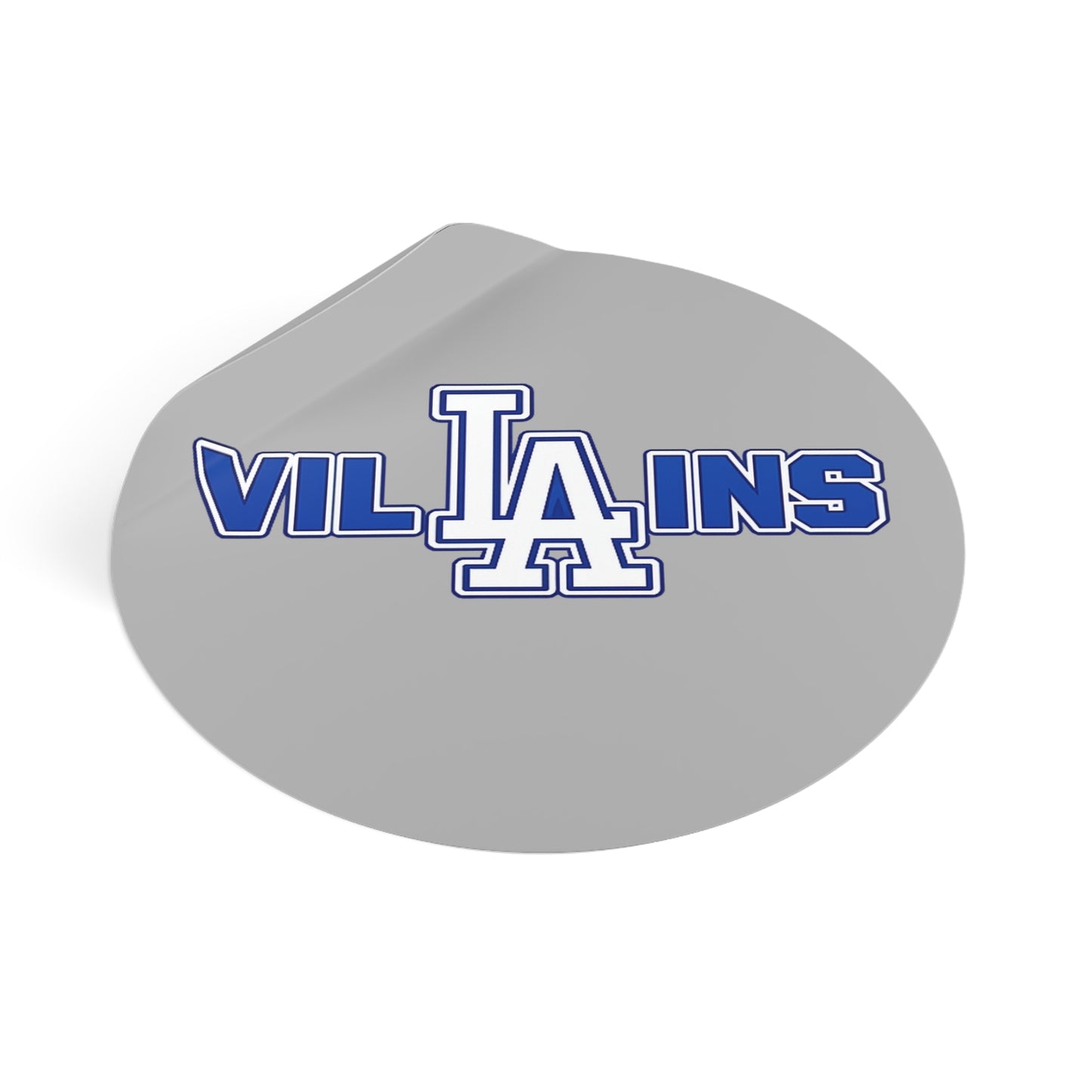 LA Villains Round Vinyl logo sticker