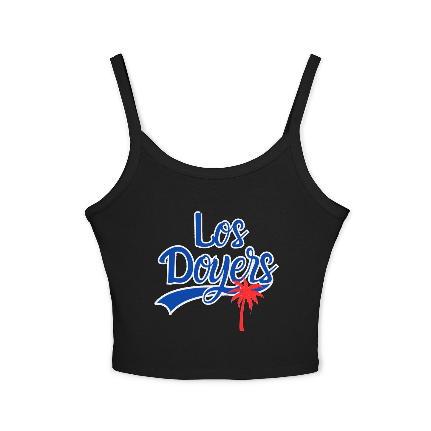 Los Doyers Women's Spaghetti Strap Tank Top, Cute Summer Top, LA Sports Fan Shirt, Soft Casual Wear, Perfect for Game Days, Stylish Gift for