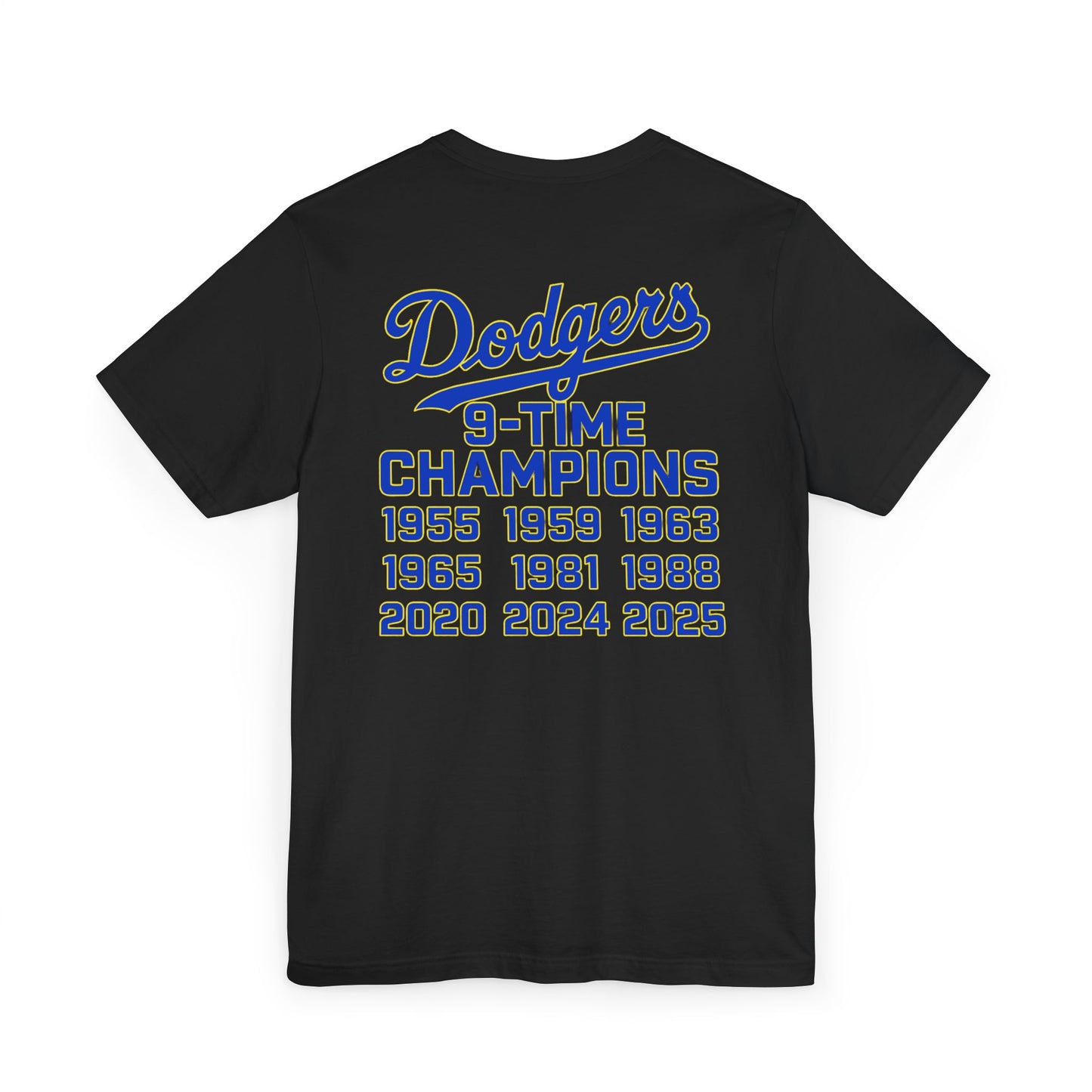 Los Angeles Dodgers 9-Time Champions Unisex Jersey T-Shirt