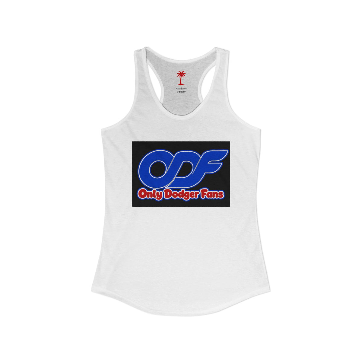 Only Dodger Fans ODF Box Women's Ideal Racerback Tank