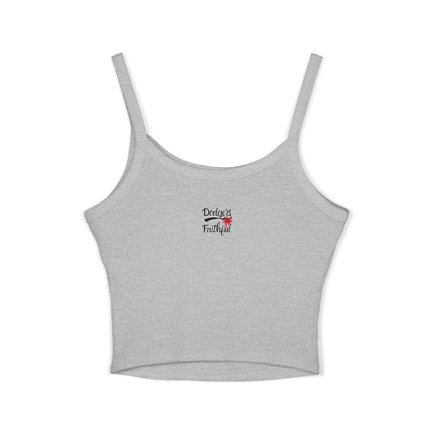 Bleeding Blue, Custom, Women's Spaghetti Strap Tank Top, Personalized Sleeveless Tank
