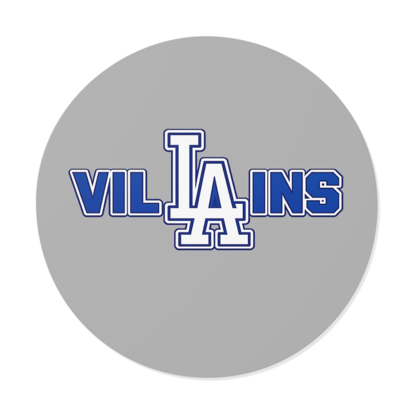 LA Villains Round Vinyl logo sticker