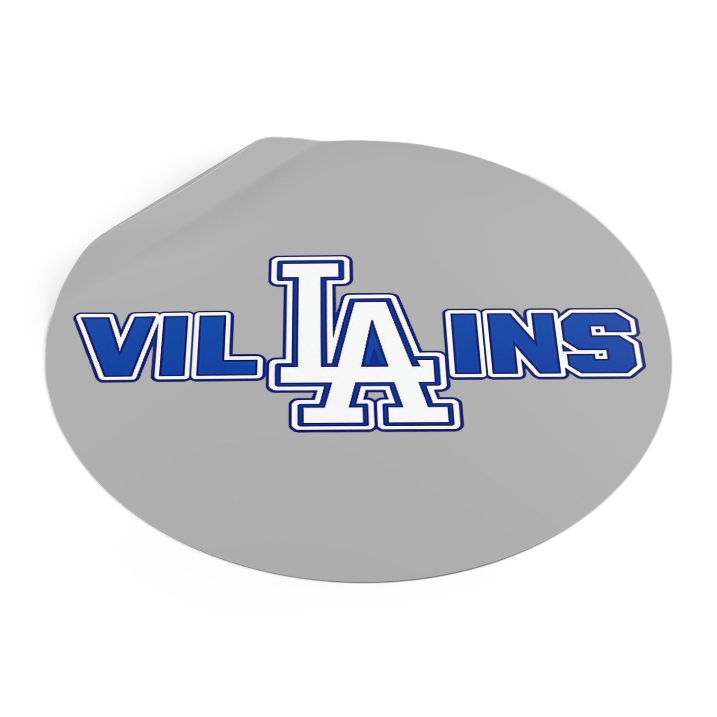 LA Villains Round Vinyl logo sticker