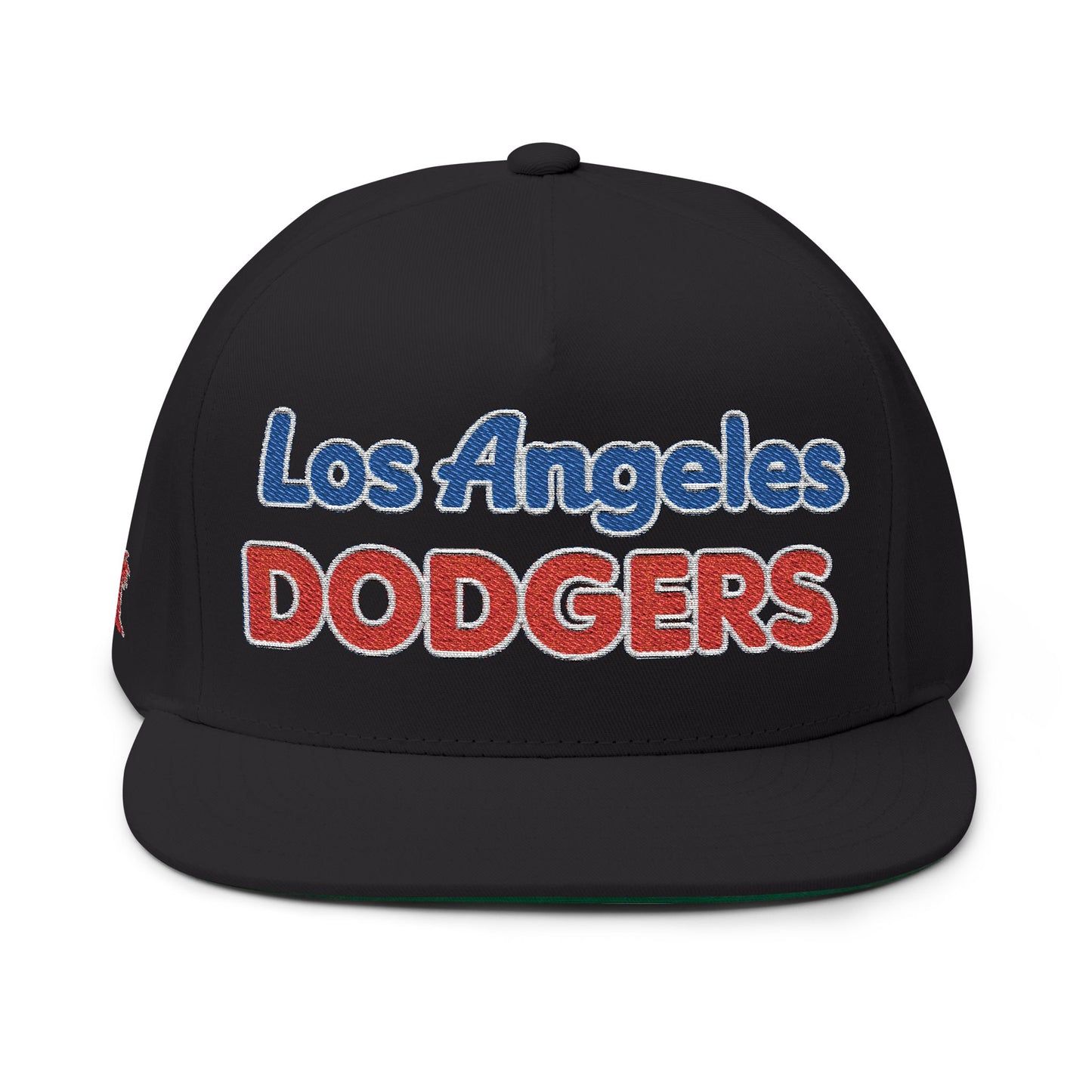 Los Angeles Dodgers Bubble Embroidered Flat Bill Cap