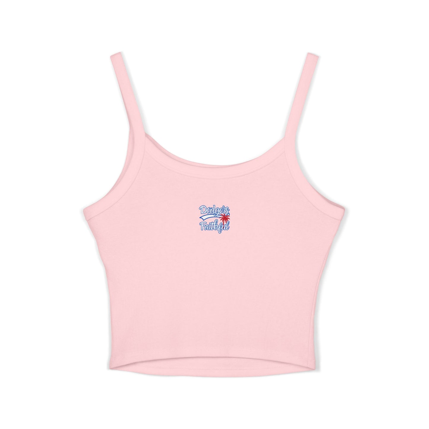 Bleeding Blue, Custom, Women's Spaghetti Strap Tank Top, Personalized Sleeveless Tank