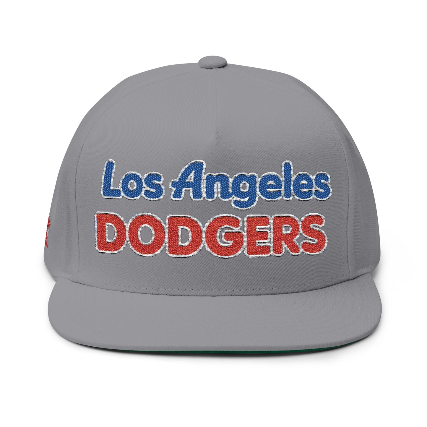 Los Angeles Dodgers Bubble Embroidered Flat Bill Cap