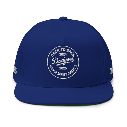 Los Angeles Dodgers 4 sided Embroidered Flat Bill Snapback Cap