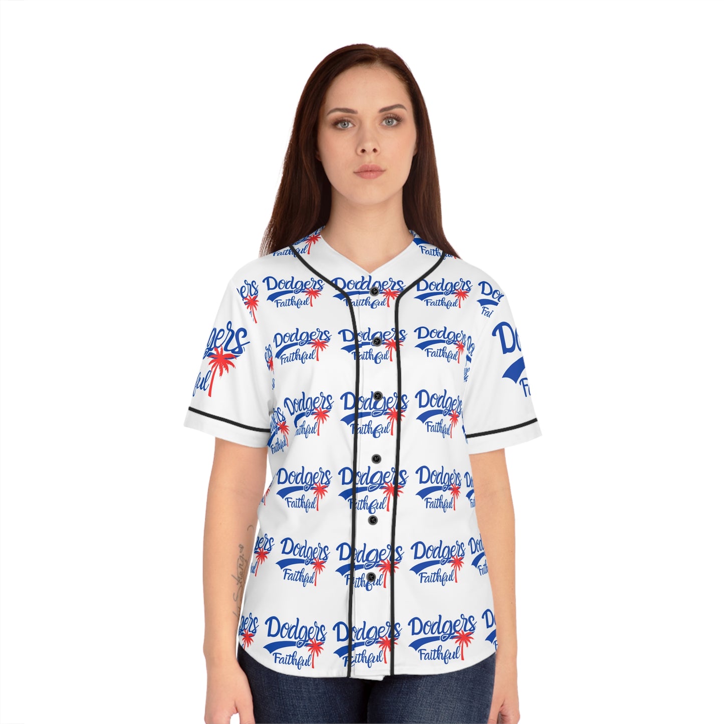 Dodgers Faithful Baseball Jersey, LA Baseball Shirt for Women, Team Spirit Sports Top, Game Day Outfit, Baseball Fan Gift for Her, Softball