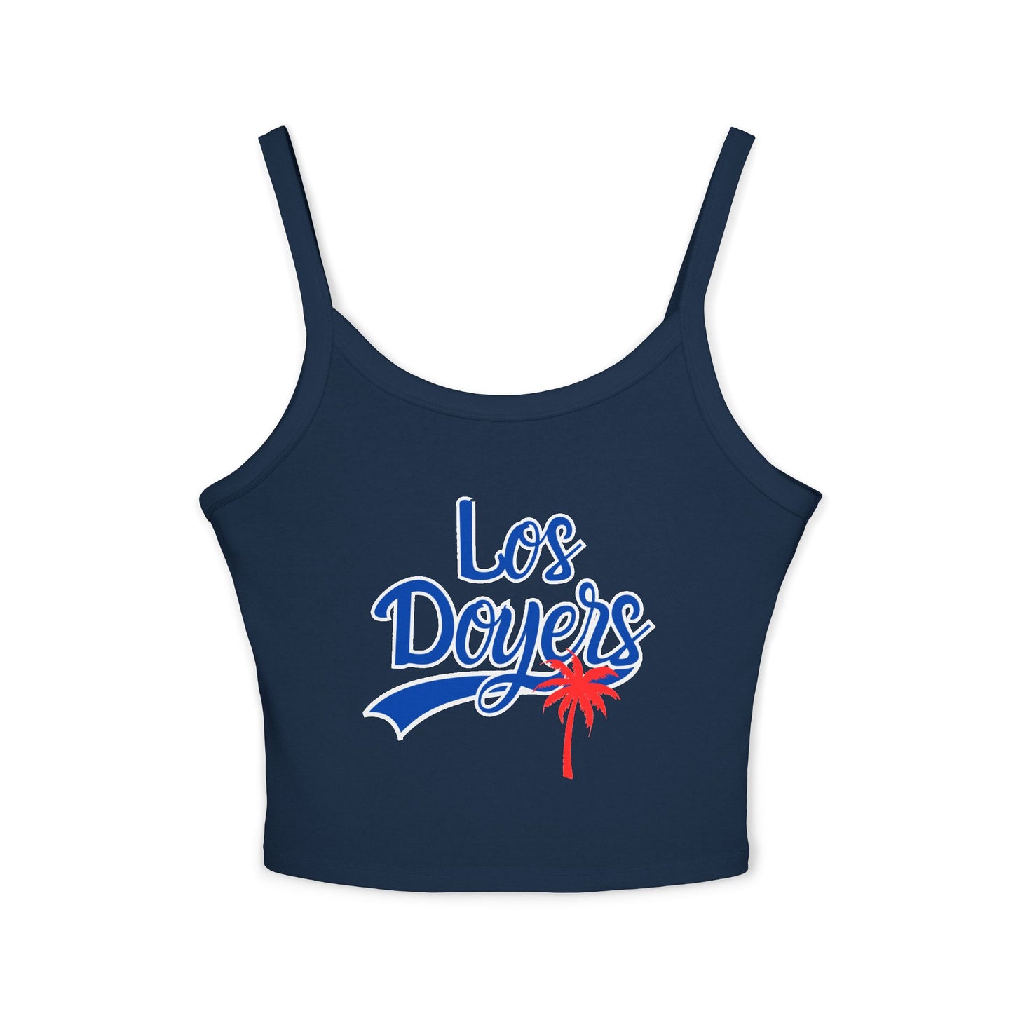 Los Doyers Women's Spaghetti Strap Tank Top, Cute Summer Top, LA Sports Fan Shirt, Soft Casual Wear, Perfect for Game Days, Stylish Gift for