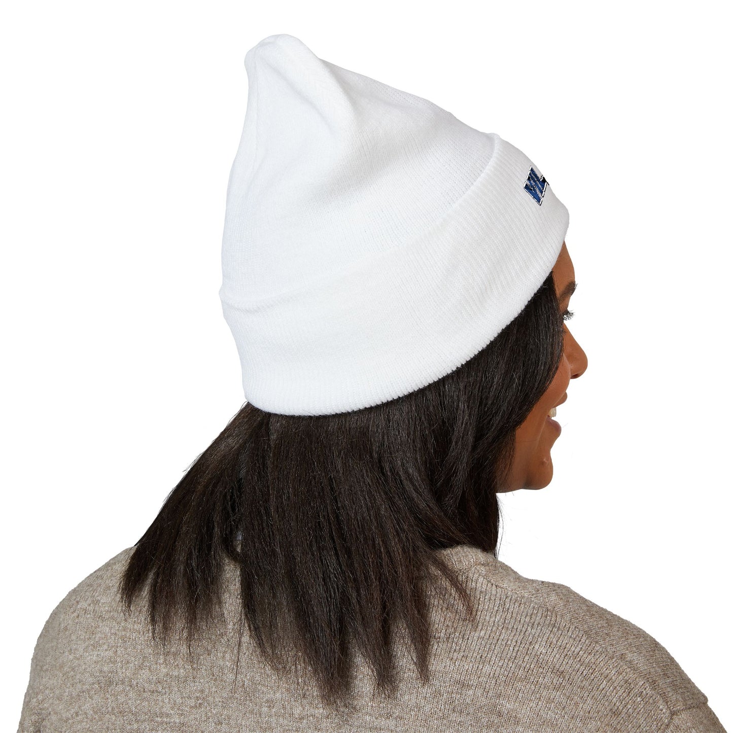 Villains Embroidered Cuffed Knit Beanie